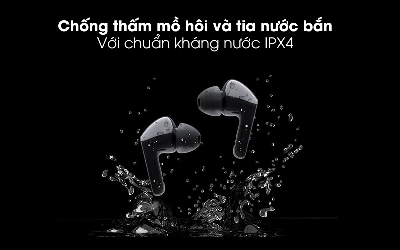 An t&acirc;m tập luyện với tai nghe chống nước LG